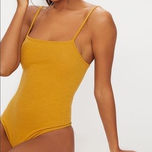 Prettylittlethings Mustard bodysuit